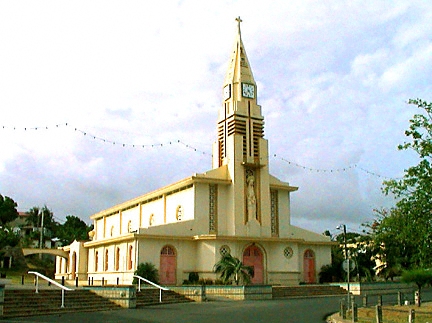 guadeloupe, eglise, church, sainte anne