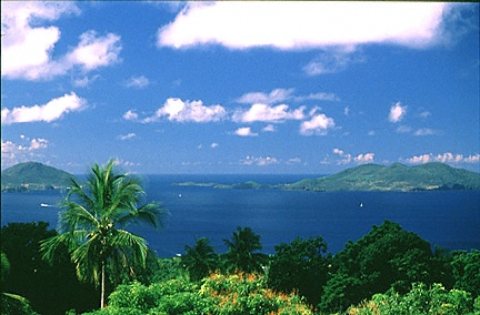 Les Saintes from Basse-Terre, Guadeloupe