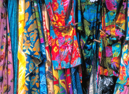 martinique, pareos, clothing, markets