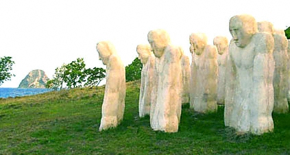 martinique, Anse Caffard Memorial, history