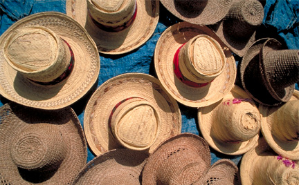 martinique, travel clothing, swimsuits, straw hats