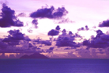 st barthelemy, gros islets, sunset